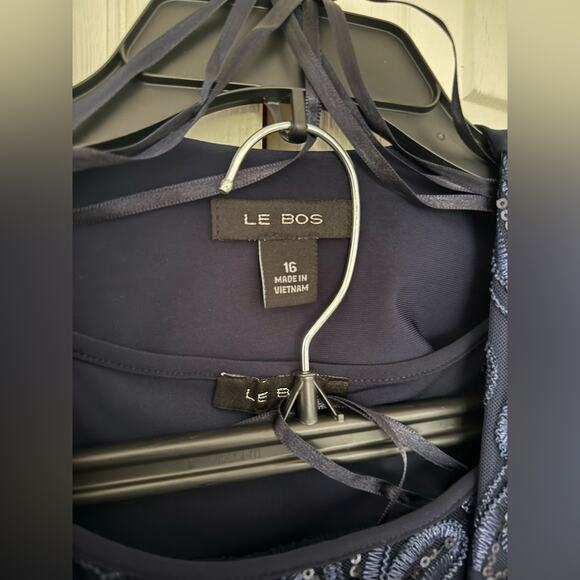 NWT Le Bos Plus Size Round Neck 3/4 Sleeve Embroidered Trim Duster 3-Piece Set - Picture 8 of 14